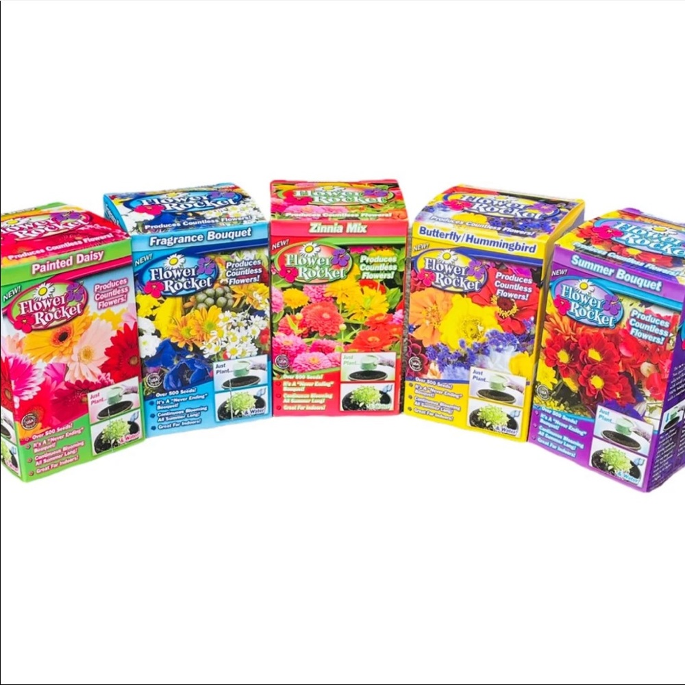 Flower Rocket Grow Kit Bundle of 5 NWT